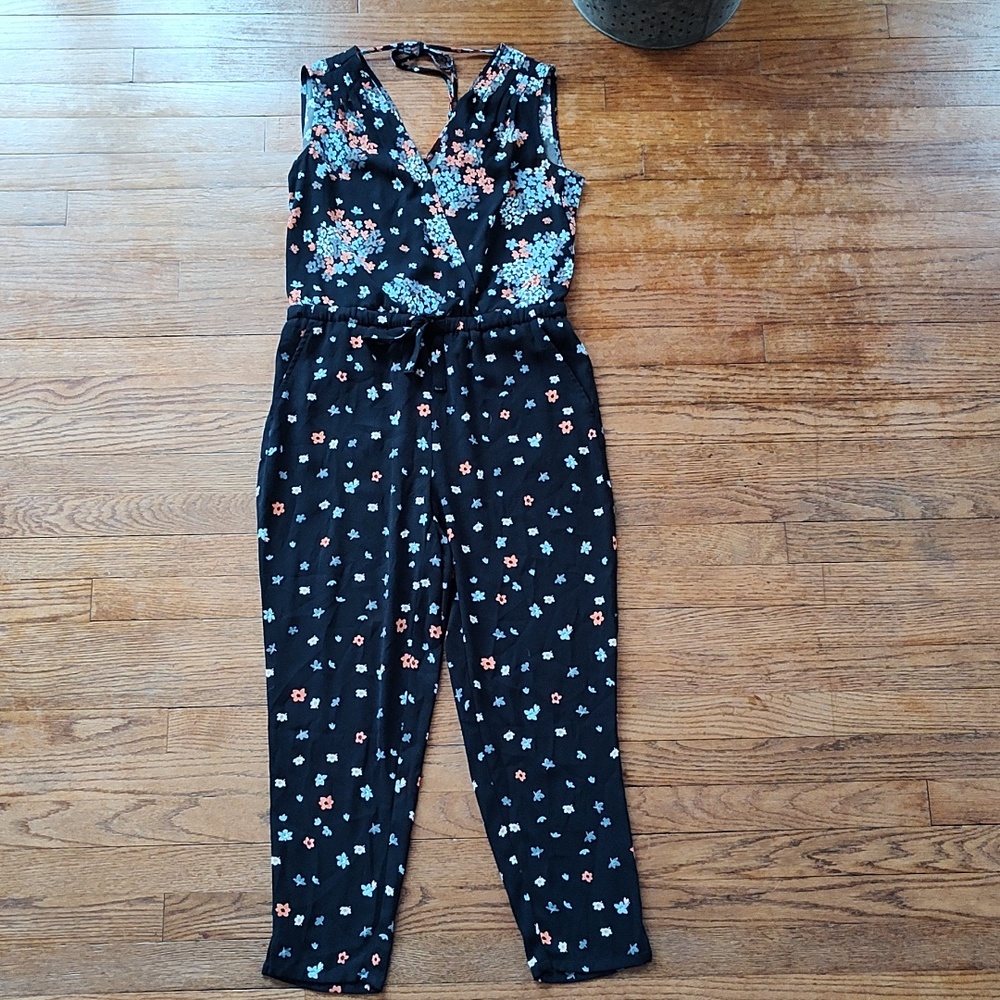 Ann Taylor Loft-- floral jumpsuit